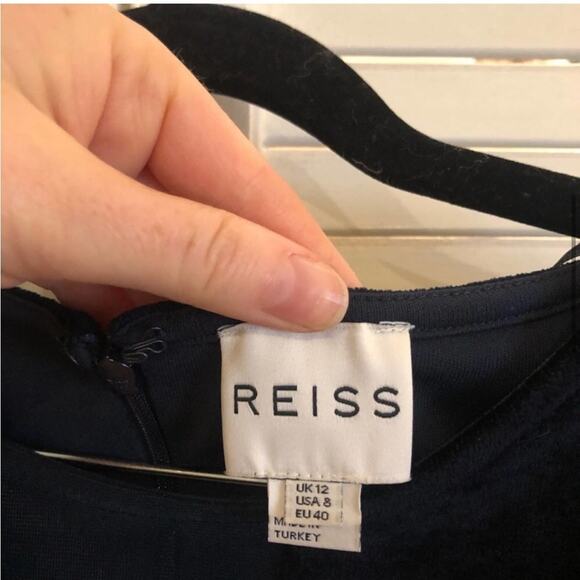 Reiss Hailey Crushed Velvet Cutout Dress - Picture 6 of 9